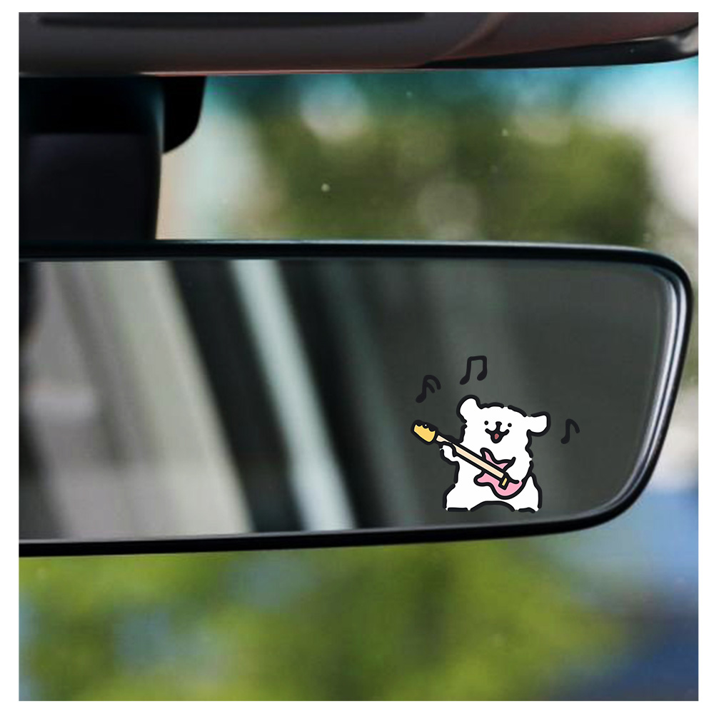 Motorcycle Gear Auto - Car Custom Windshield Sticker Cute Line