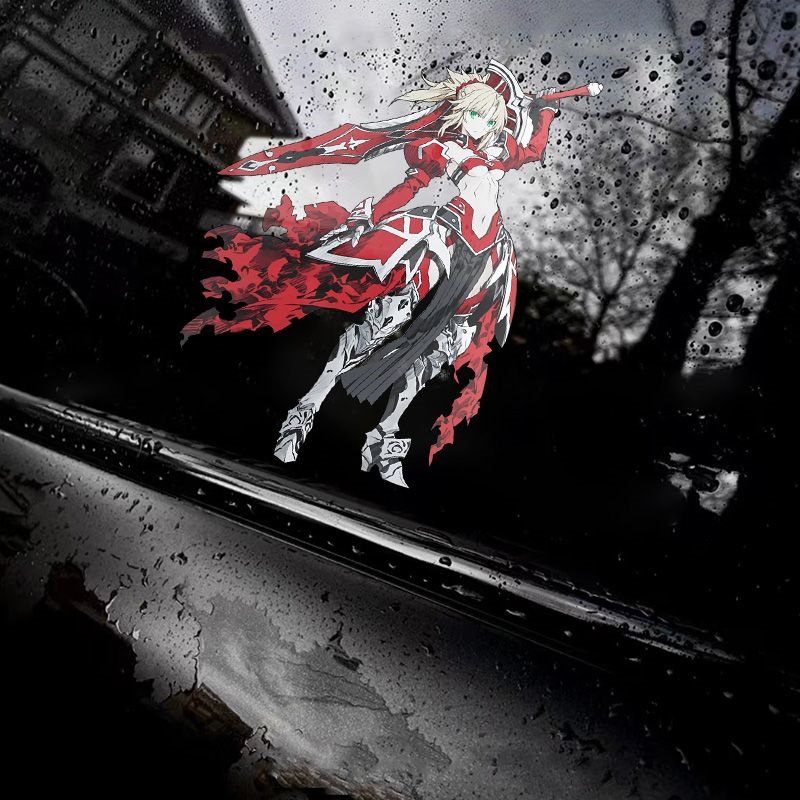 Motorcycle Gear Auto - Fate Mordred Car Stickers Anime Figure