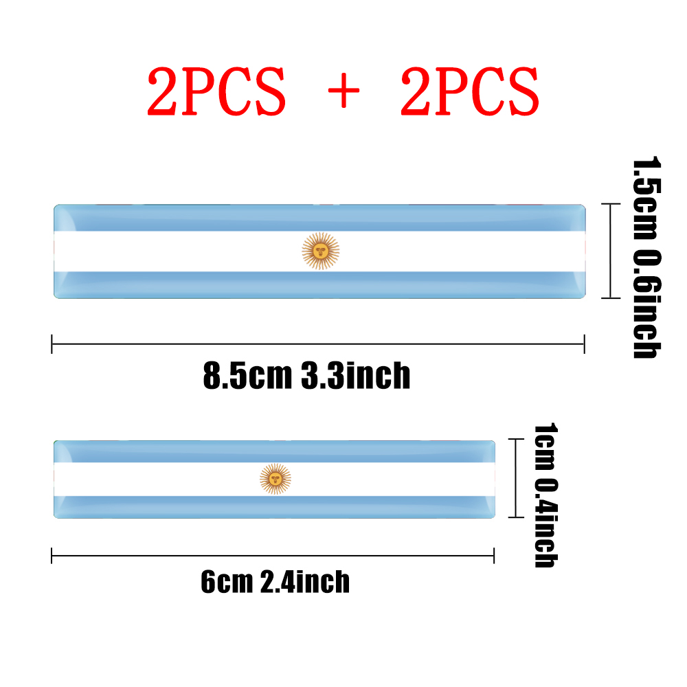 4pcs 3D Epoxy Flag Badge Auto  - огляд і ціна Motorcycle Gear Auto