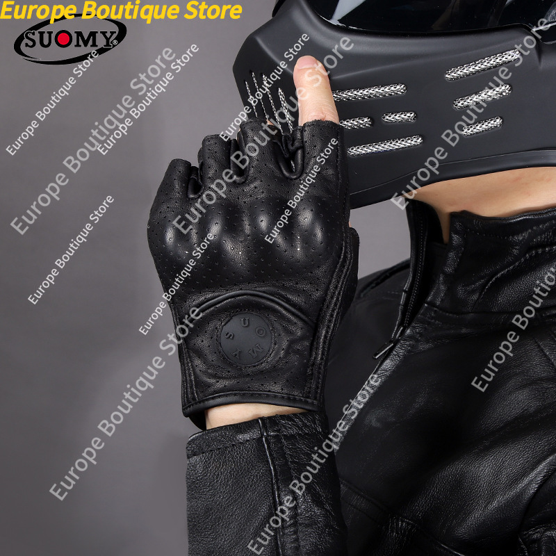 Retro Half Finger Motorcycle G - огляд і ціна Motorcycle Gear For Women