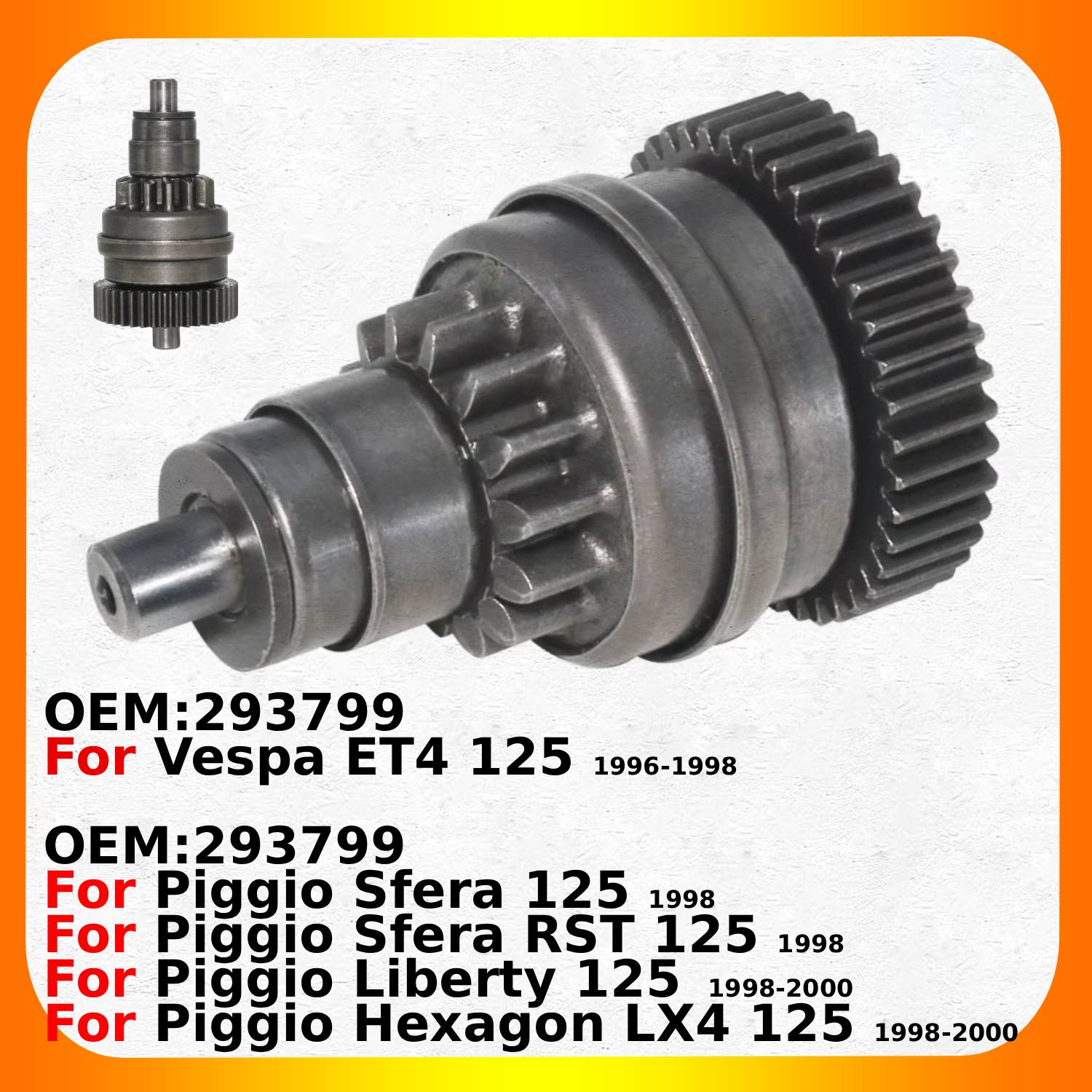 Motorcycle Starter Drive Bendi - огляд і ціна Motorcycle Gear Rst