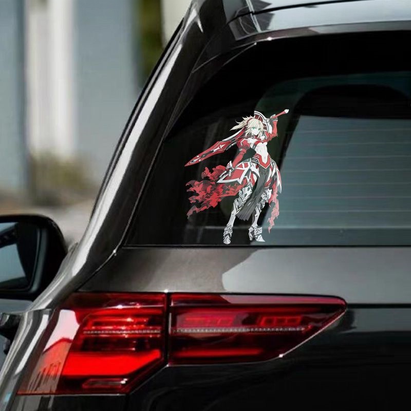 Fate Mordred Car Stickers Anim - огляд і ціна Motorcycle Gear Auto