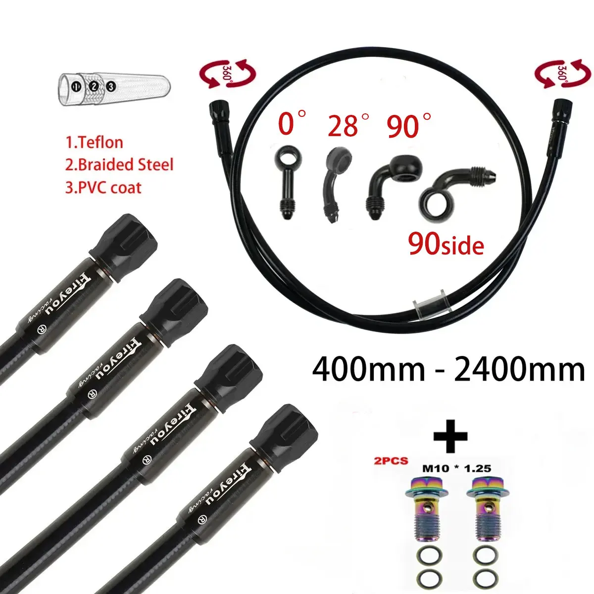 AN3 Braided Brake Hose Motorcy - огляд і ціна Gear Clutch Motorcycle