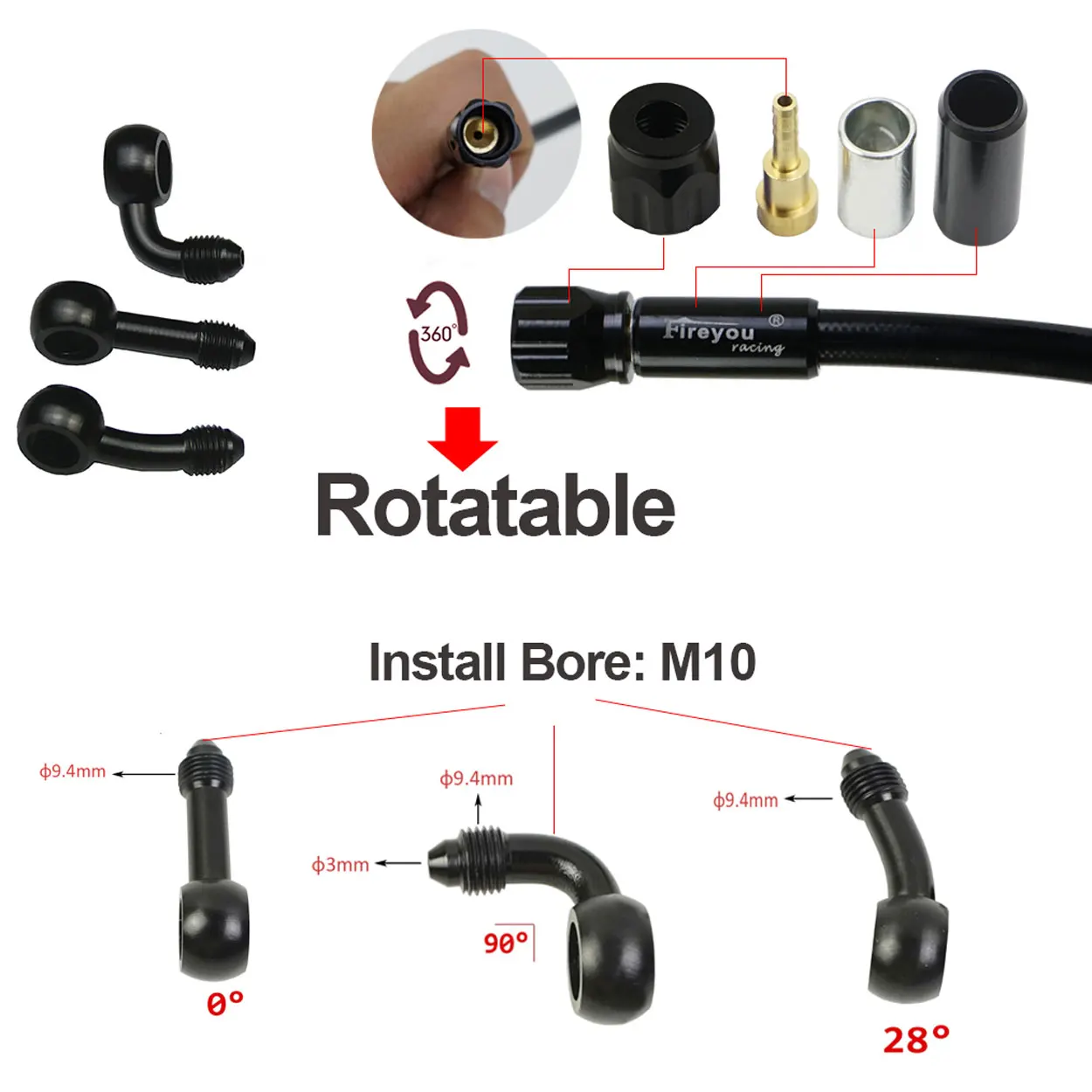 AN3 Braided Brake Hose Motorcy - огляд і ціна Gear Clutch Motorcycle