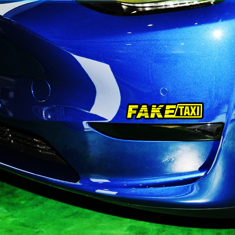 Yellow Fake Taxi Logo Pvc Wate - огляд і ціна Motorcycle Gear Auto