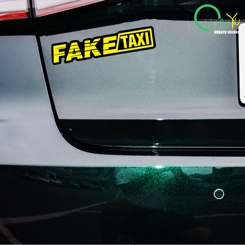 Yellow Fake Taxi Logo Pvc Wate - огляд і ціна Motorcycle Gear Auto