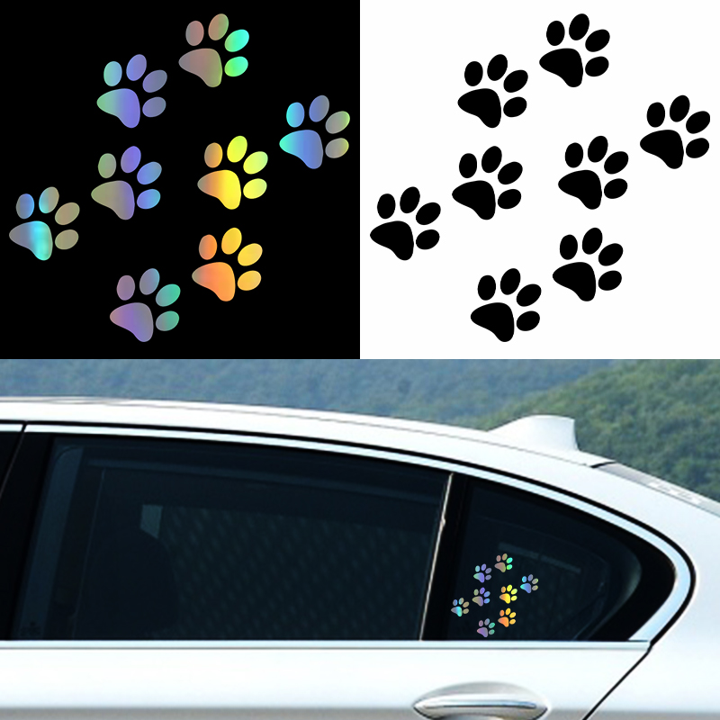 1pc Cat Paw Print Car Sticker  - огляд і ціна Motorcycle Gear Auto